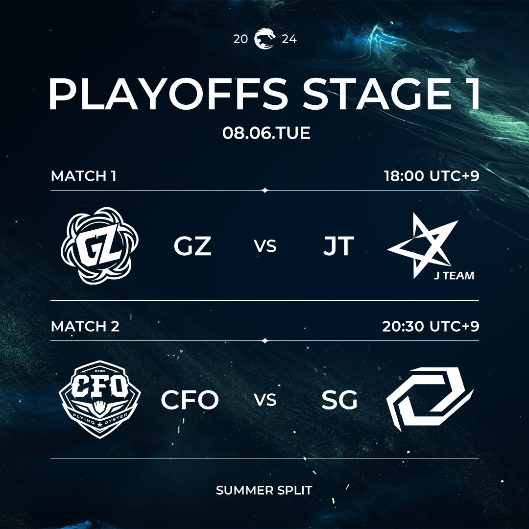 【League of Legends】 Playoffs Stage 1 Day 1～Day 3 | PCS Summer Split (2024)