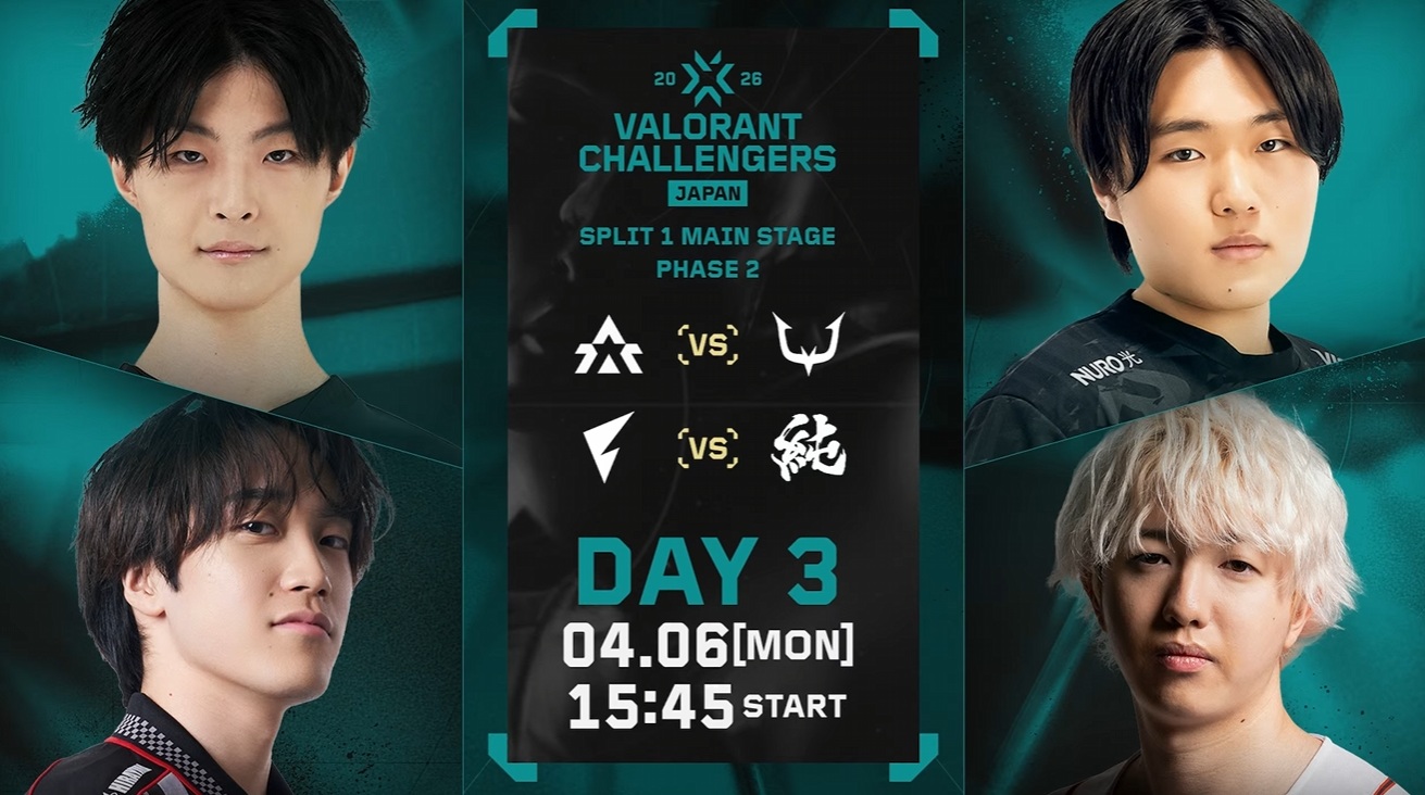 【VALORANT】 VALORANT Challengers Japan 2026 Split 1 Main Stage Phase 2 Day 1～Day 3